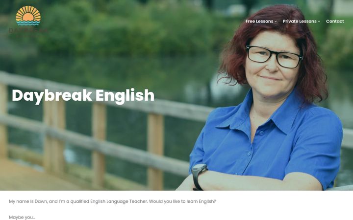 Screenshot of daybreakenglish.com