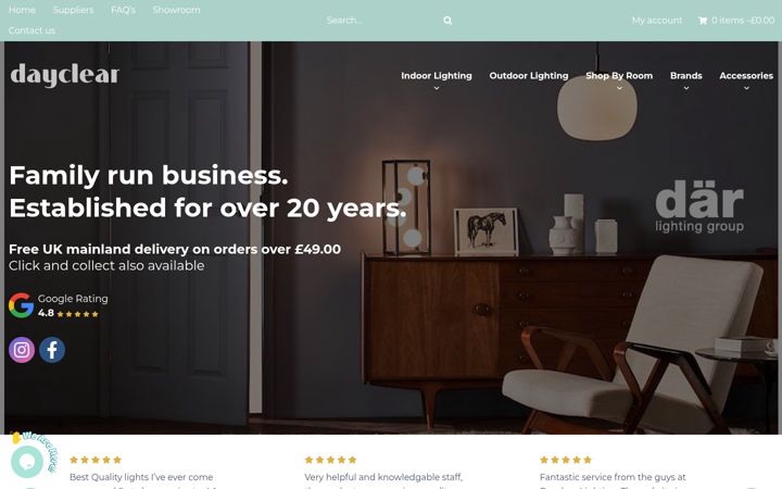 Screenshot of dayclearonline.co.uk
