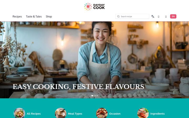 Screenshot of daydaycook.com