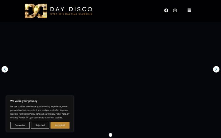 Skjámynd af daydisco.co.uk