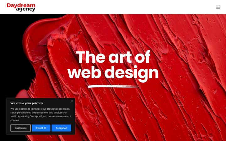 Screenshot of daydreamagency.eu