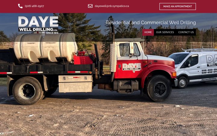 Zrzut ekranu dayewelldrilling.ca