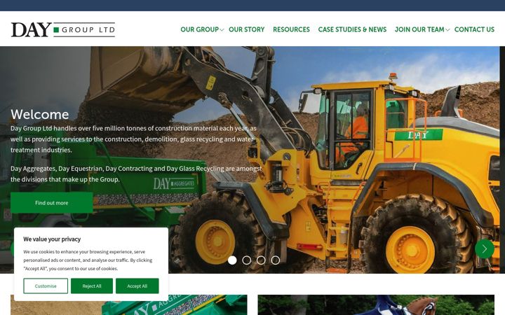 Screenshot of daygroup.co.uk
