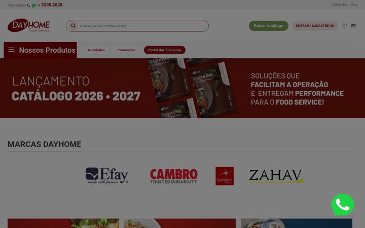 Képernyőkép: dayhomefoodservice.com.br