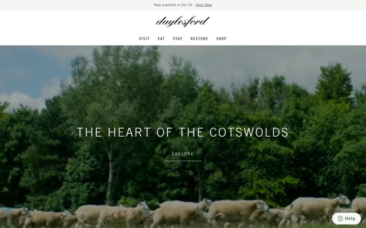 Ekrano kopija daylesford.com