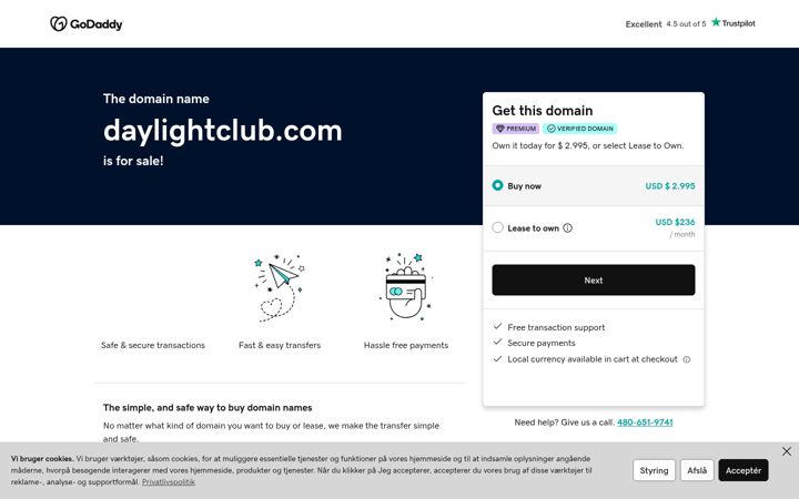 Screenshot of daylightclub.com