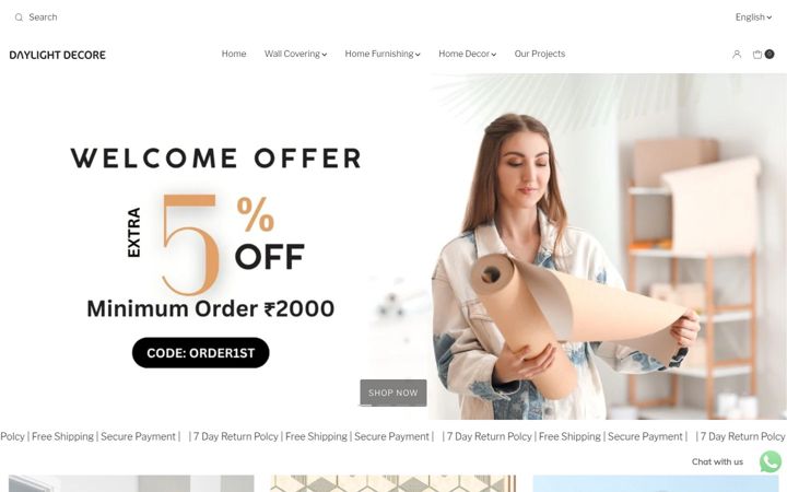 Screenshot of daylightdecore.com