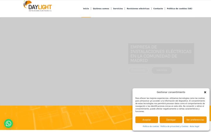 Screenshot of daylightinstalacioneselectricas.com