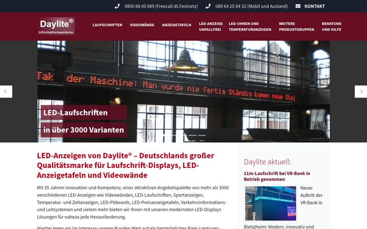 Screenshot of daylite.de
