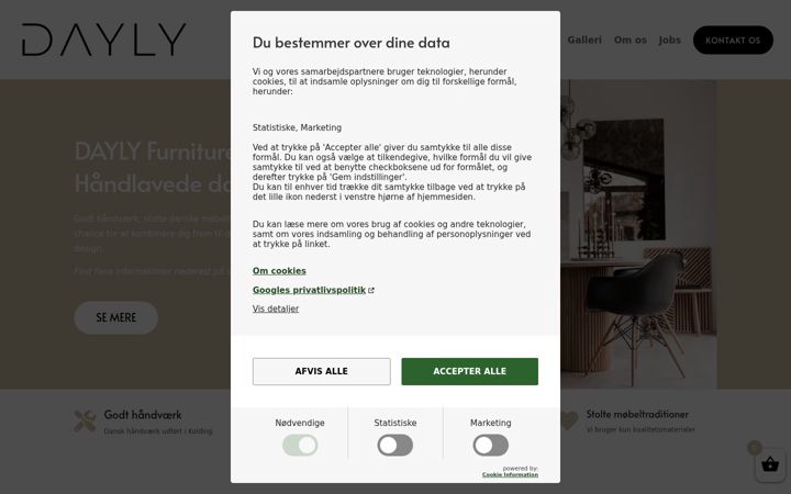 Screenshot of dayly.dk