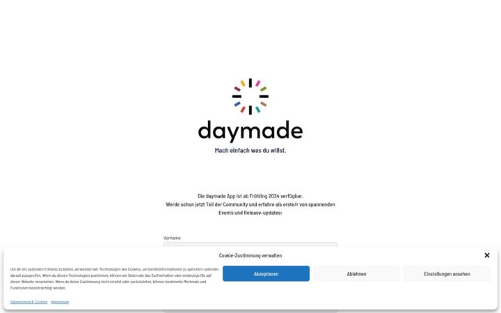 Screenshot of daymade.de