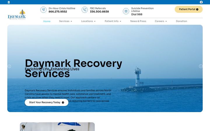Ekrano kopija daymarkrecovery.org