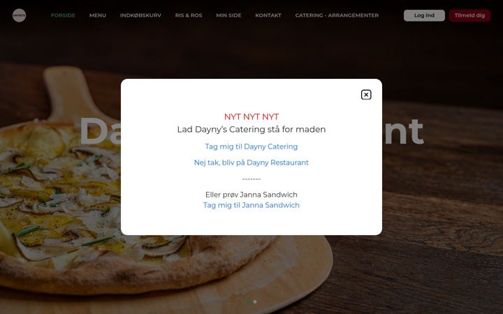 Screenshot of daynyrestaurant.dk