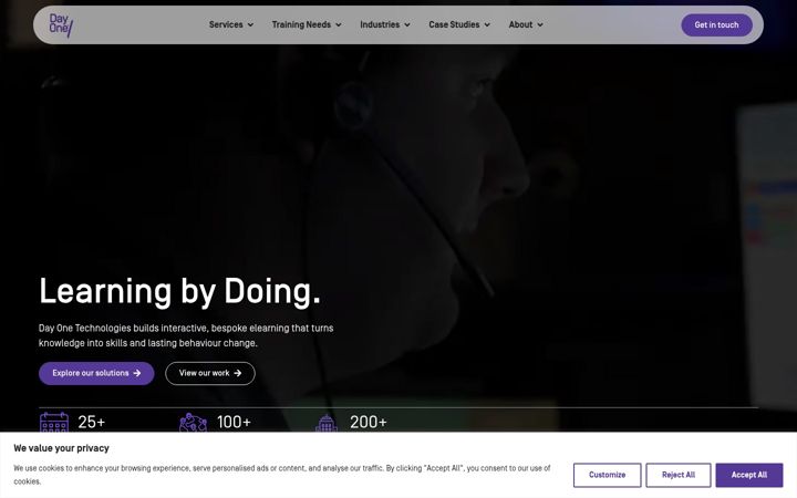Screenshot of dayonetech.com