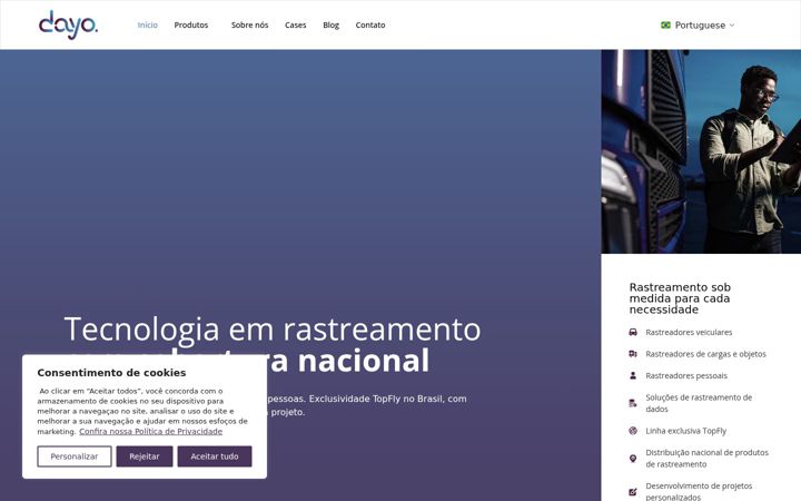 Képernyőkép: dayosolucoes.com.br