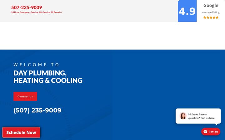 Screenshot of dayplumbing.com