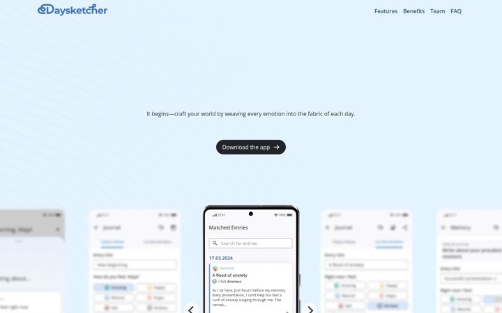 Screenshot of daysketcher.com