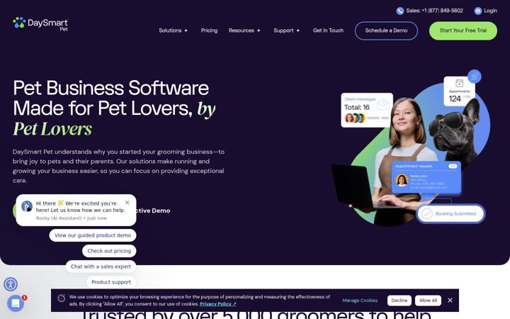 Screenshot of daysmartpet.com