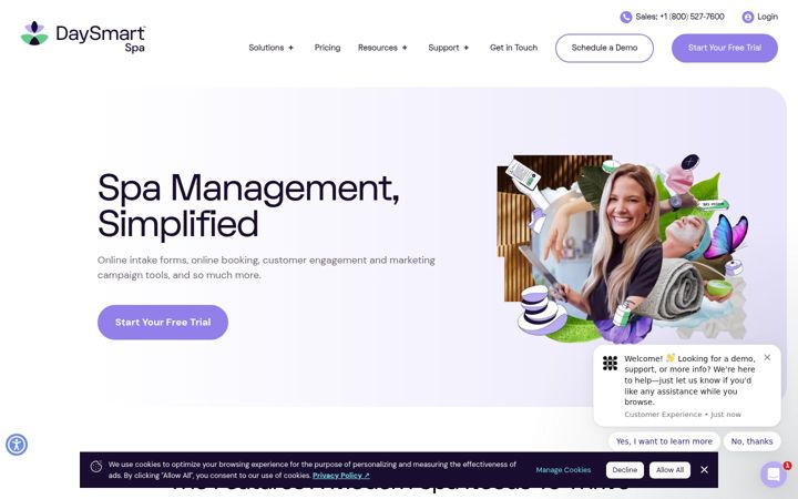 Screenshot of daysmartspa.com
