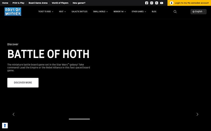 Screenshot of daysofwonder.com