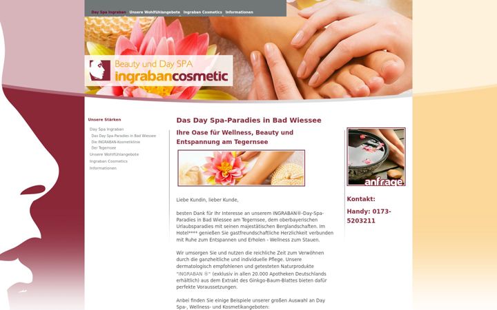Screenshot of dayspa-ingraban.de