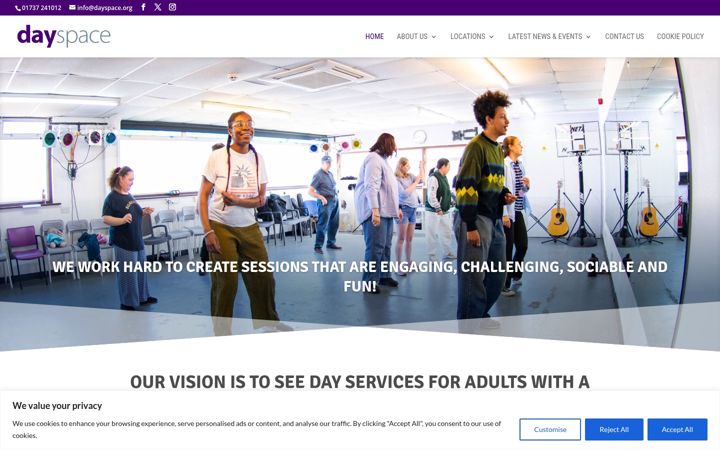 Screenshot of dayspace.org