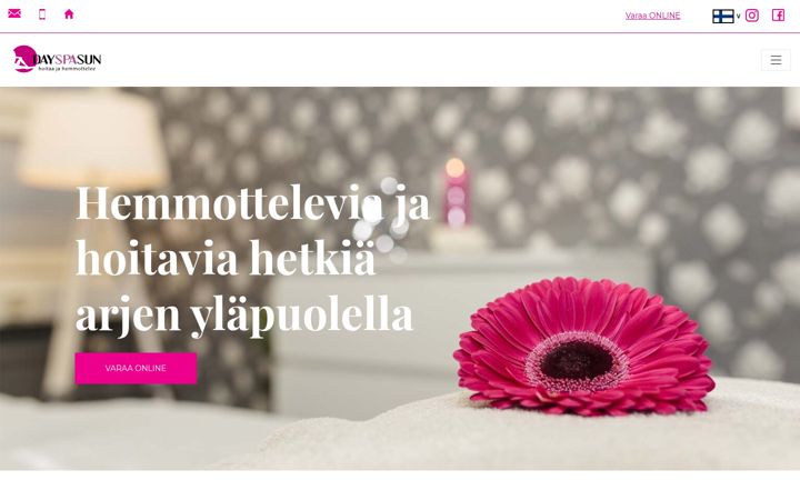 Skærmbillede af dayspasun.fi