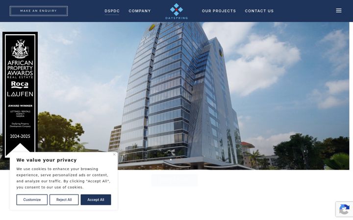 Screenshot of dayspringproperty.com