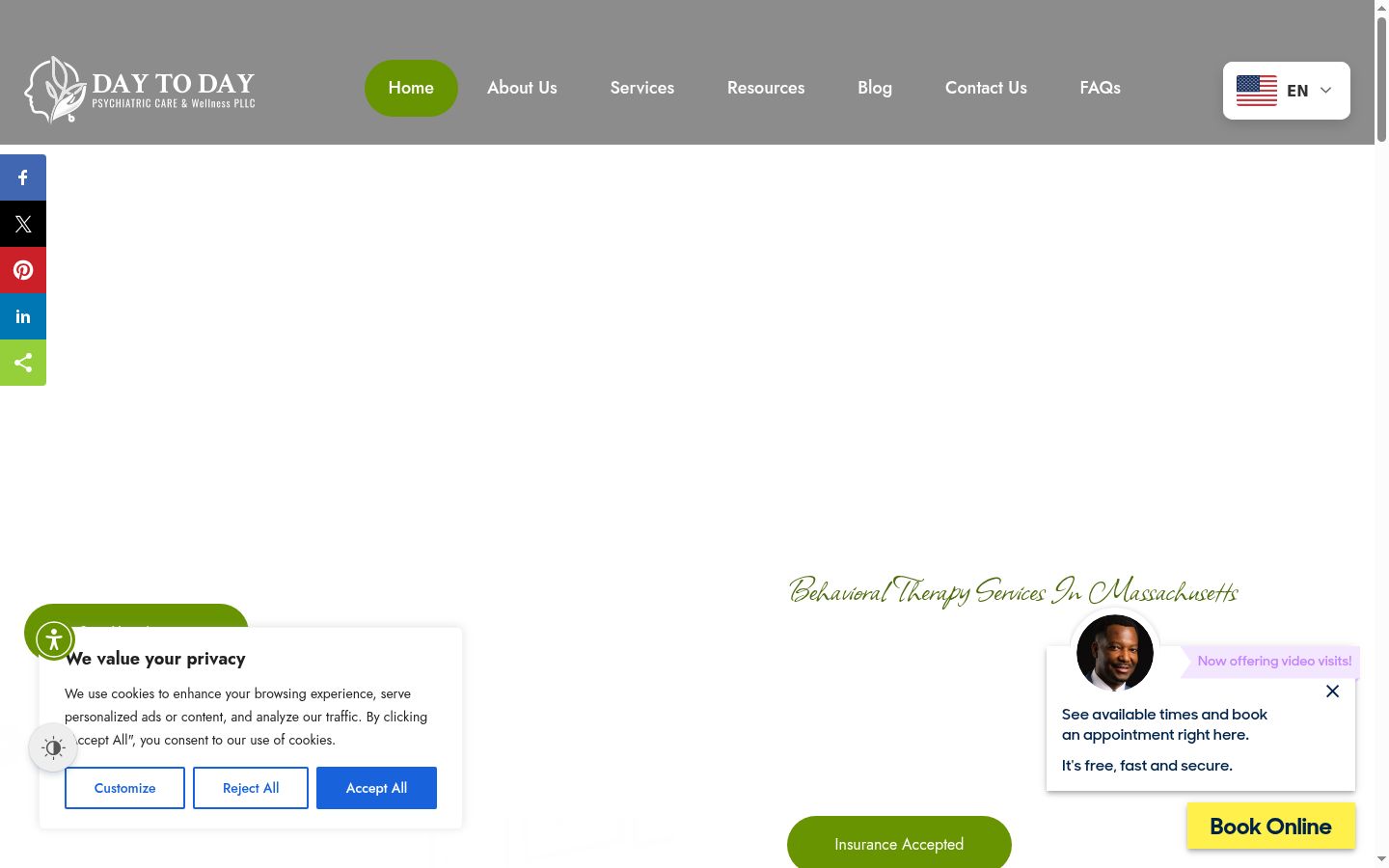 Screenshot tal-banner tal-kunsens muri qabel kwalunkwe interazzjoni