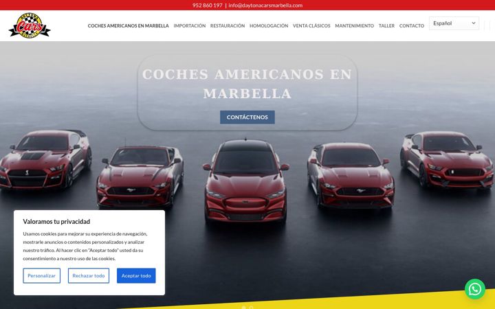 Screenshot of daytonacarsmarbella.com