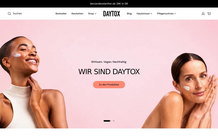 Skærmbillede af daytox.de