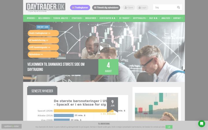 Screenshot of daytrader.dk