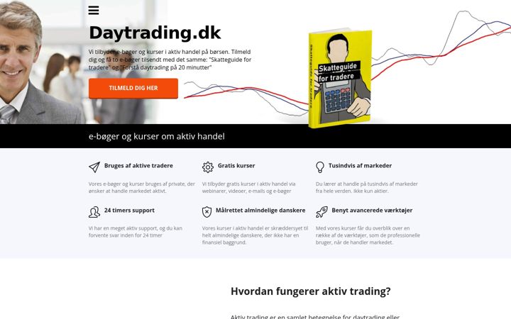 Screenshot of daytrading.dk