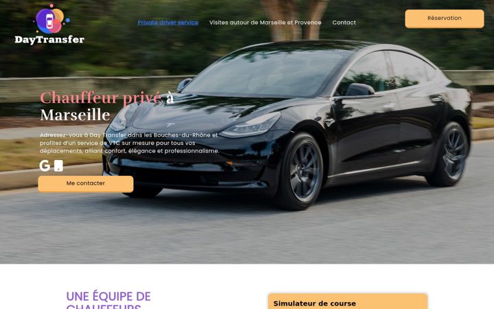 Screenshot ta' daytransfer.fr