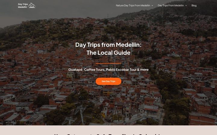 Screenshot of daytripsfrommedellin.com