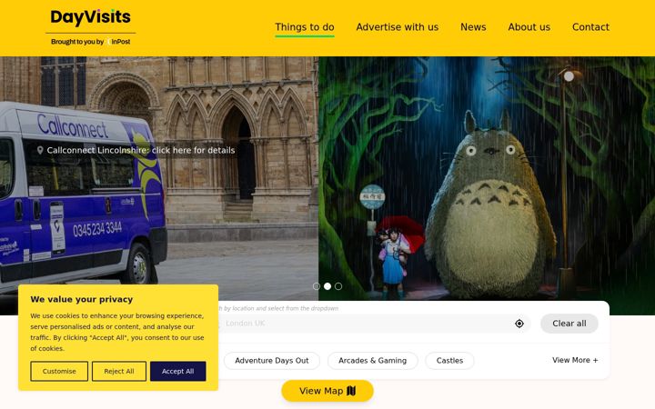 Screenshot of dayvisits.co.uk