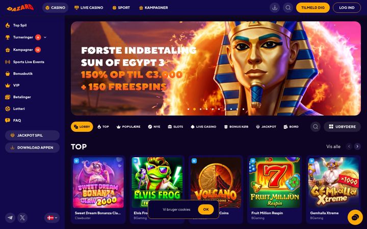 Screenshot of dazard.com
