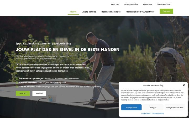 Screenshot of dazconstruct.be