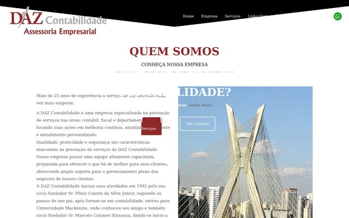 Képernyőkép: dazcontabilidade.com.br
