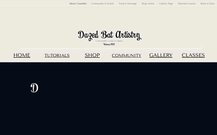 Screenshot of dazedbat.com