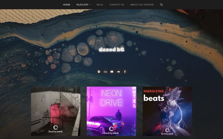 Screenshot of dazedbysound.com