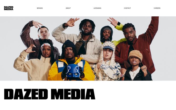 Screenshot of dazedmedia.com