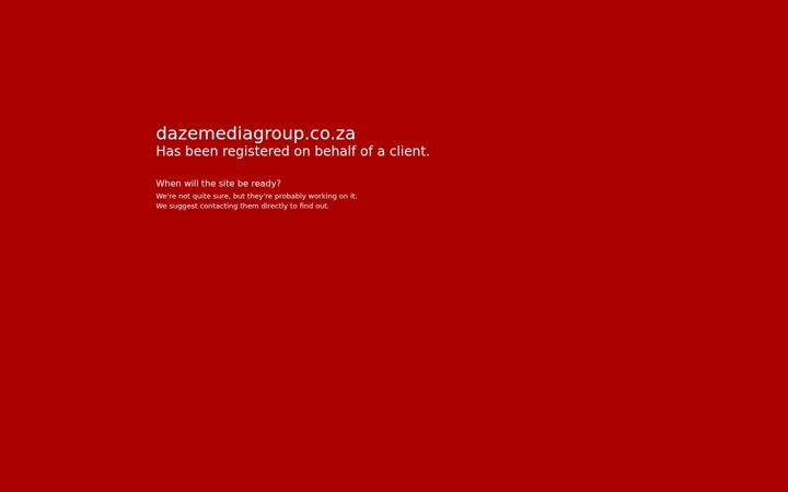 Ekrānuzņēmums no dazemediagroup.co.za