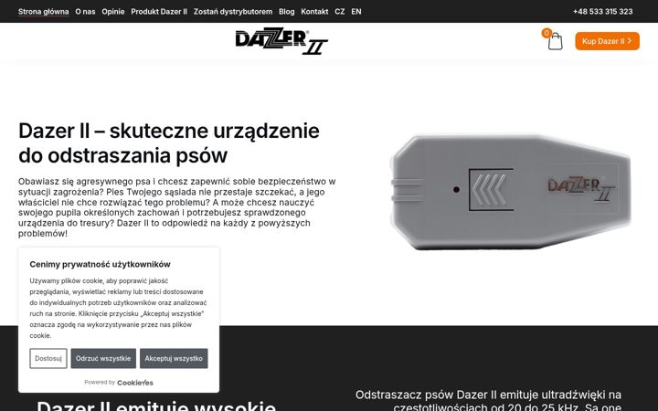 Екранна снимка на dazer.pl