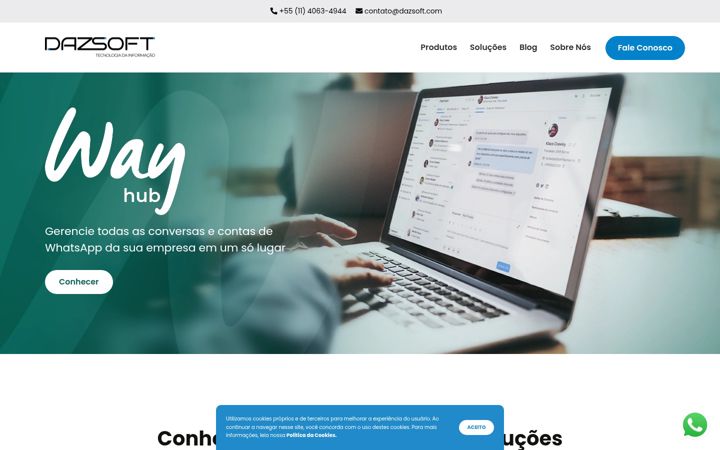 Screenshot of dazsoft.com