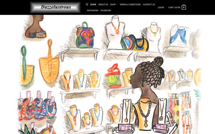 Screenshot of dazzelustrous.com