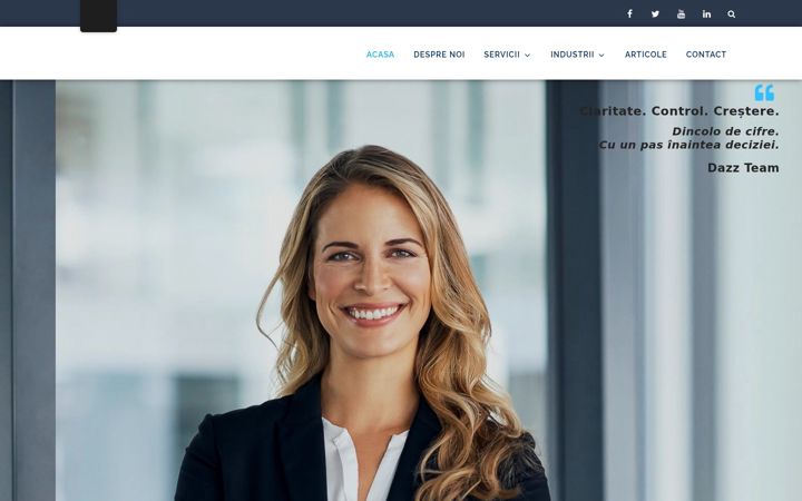 Ekrānuzņēmums no dazzmanagement.ro