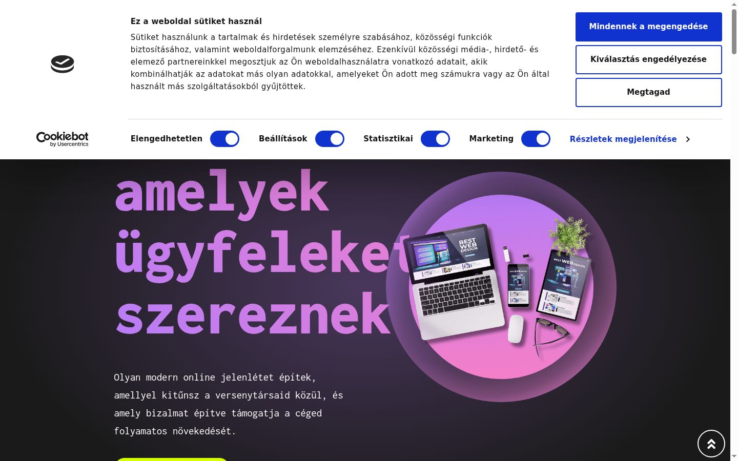 Screenshot des Einwilligungsbanners vor jeglicher Interaktion