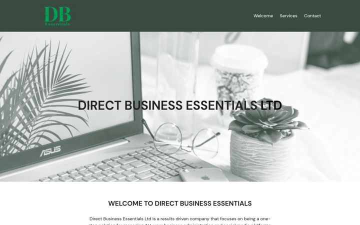 Kuvakaappaus sivustosta db-essentials.co.uk