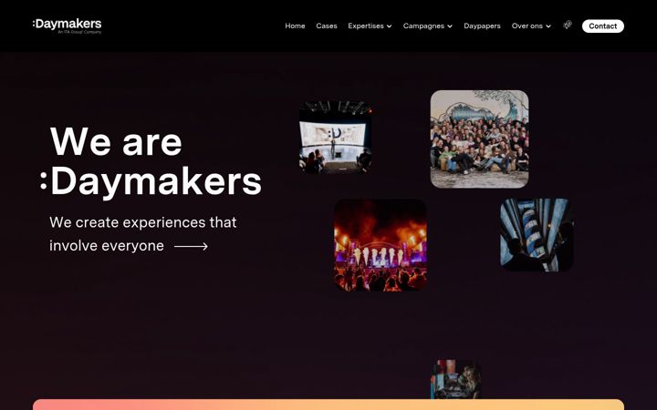 Screenshot van db-eventmarketing.nl